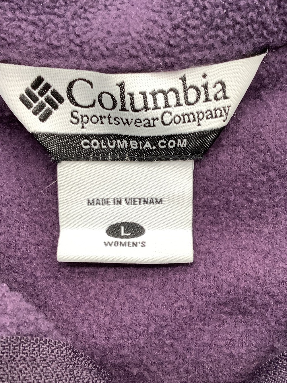 Columbia Purple Full-Zip Fleece Jacket - Picture 4 of 4